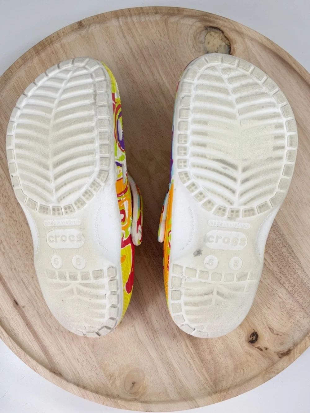Crocs x‎ Trix Classic Clog Multicolor Tie Dye Marble Women 8 Men 6